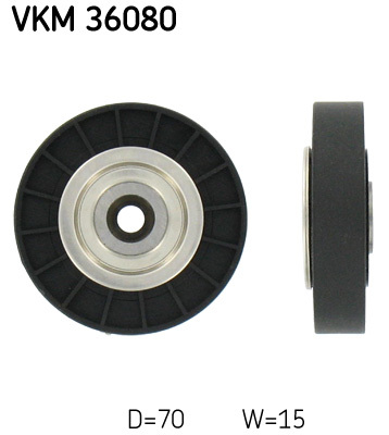 Rolka prowadząca pasek wieloklinowy VKM 36080 SKF